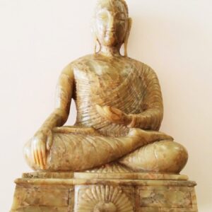 Extremely Rare Genuine Gemstone Jadeite  Made, Hand Carved Ancient Buddha Statue