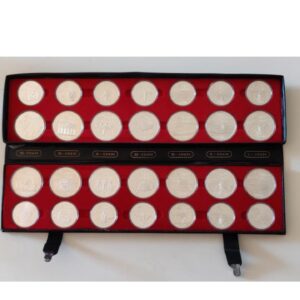 Uncirculated 1973-1976 Canada Montreal Olympic Silver Medallion 28 Pieces Set. Uncirculated 1973-1976 Canada Montreal Olympic Silver Medallion 28 Pieces Set.